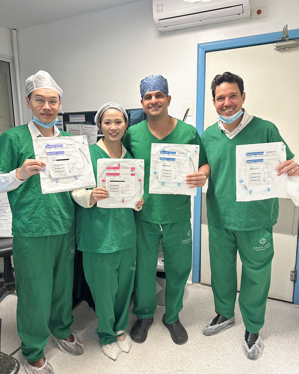 APTMedDevices's tweet image. Great “APT Day” at Santa Casa de Maceio, Brazil!
During the day, Dr. @evandrofilhobr performed two complex bifurcation cases, highlighting the effective performance of our #Anyreach Guidewire and sharing positive feedback.
Thank you, Dr. Evandro, for your trust and collaboration!