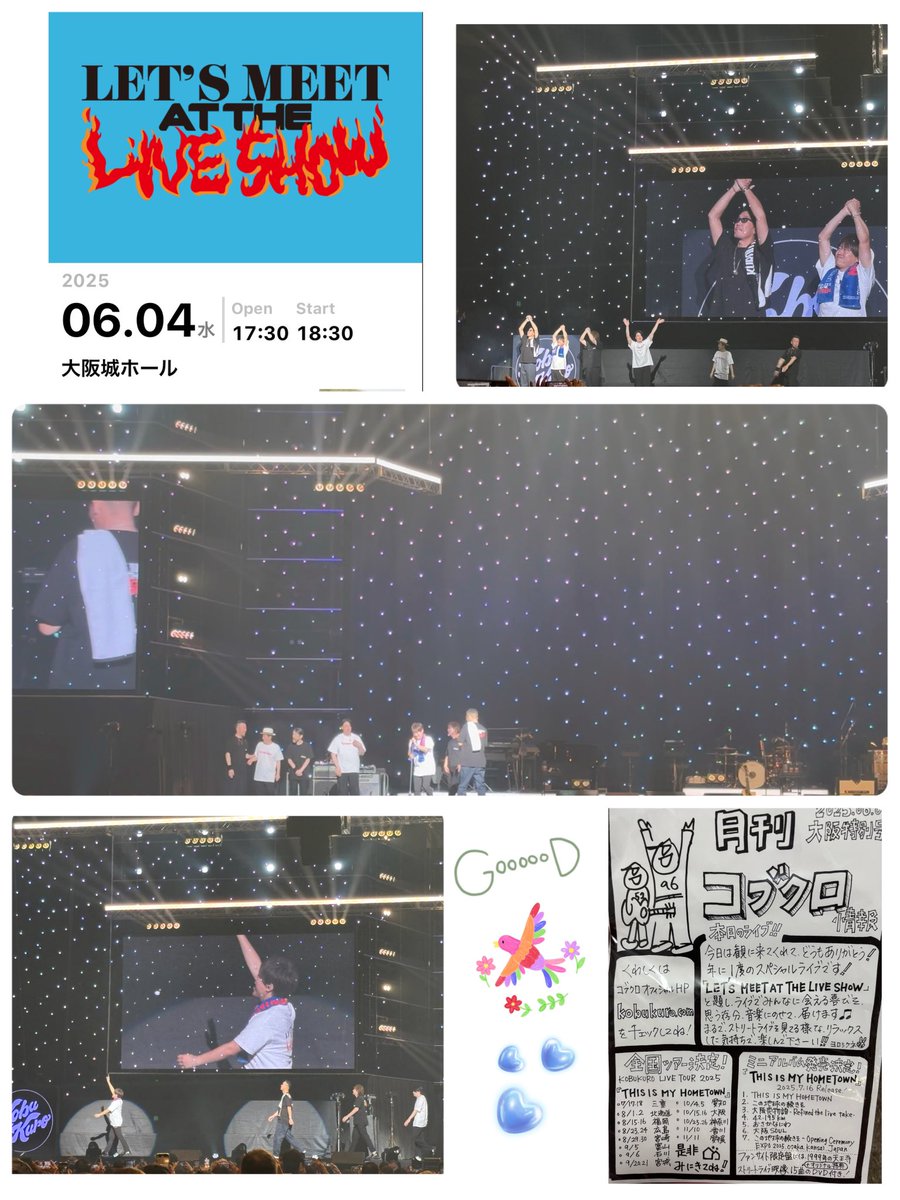 tae4673's tweet photo. 1年に1度のFCLIVE
行ってきたよ〜😁
恒例の軽〰️く3時間越えの楽しい感動のLIVEでした。
😎😇お声も良かった♡漫談も健在で楽しすぎて笑ったぁ〜

まだ東京あるので色々は🤫
とにかくセトリも含めてトークも最高なので行く方はお楽しみに🤣
 #コブクロ https://t.co/PV4B3T6LPX