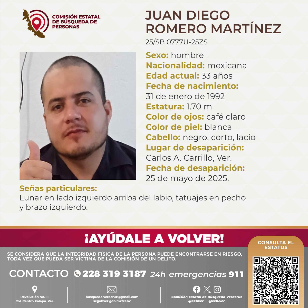 Comisión Estatal de Búsqueda Veracruz tweet media