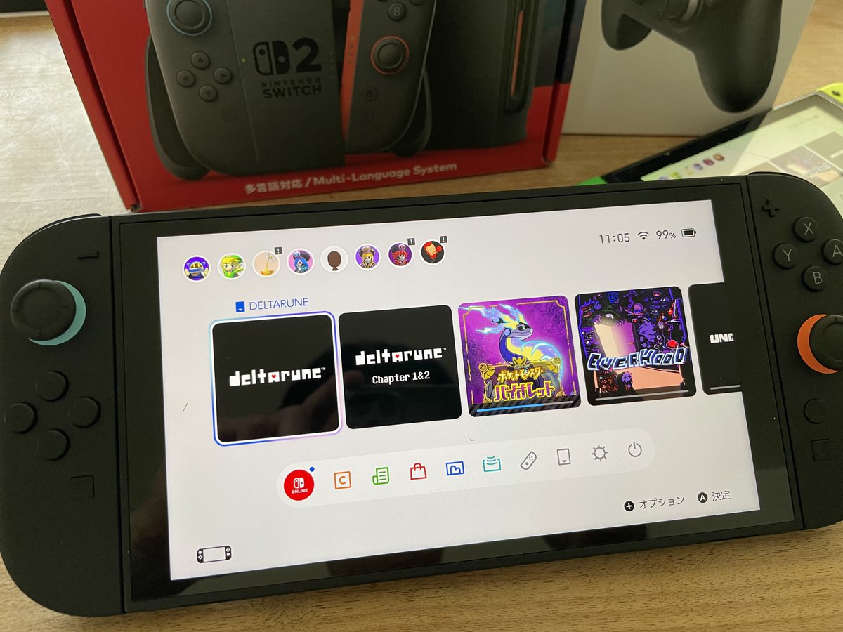 まるごと転送 完了！
デルタルーン ダウンロード完了！

#DELTARUNE #UNDERTALE
#NintendoSwitch2 #Switch2