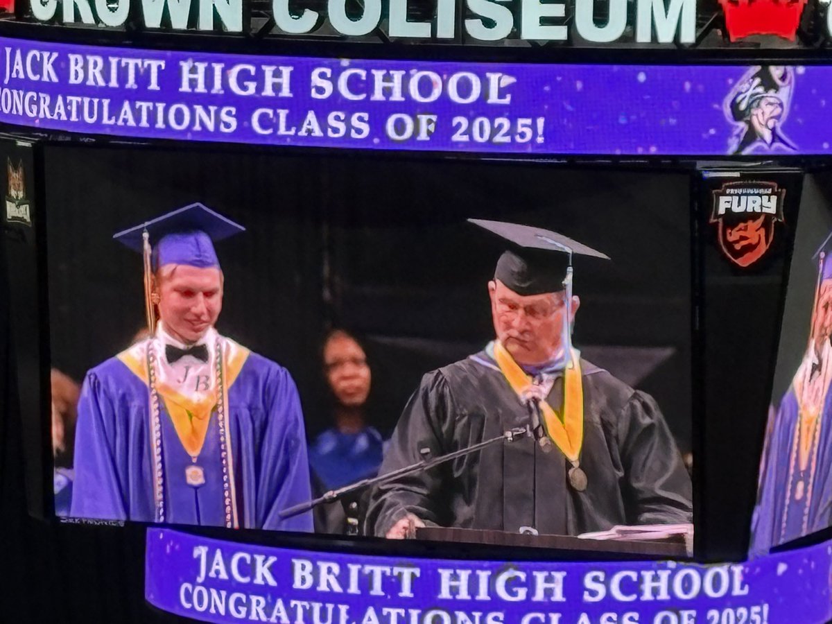 🎓 Congratulations to the Class of 2025 JBHS Buccaneers! 💙⚓️ Shoutout to Mr. Pope, our combined choir, orchestra, counselors, &amp; staff for making graduation a beautiful, classy, &amp; unforgettable celebration. Your future is bright—go make your mark!#JBHSGraduation2025