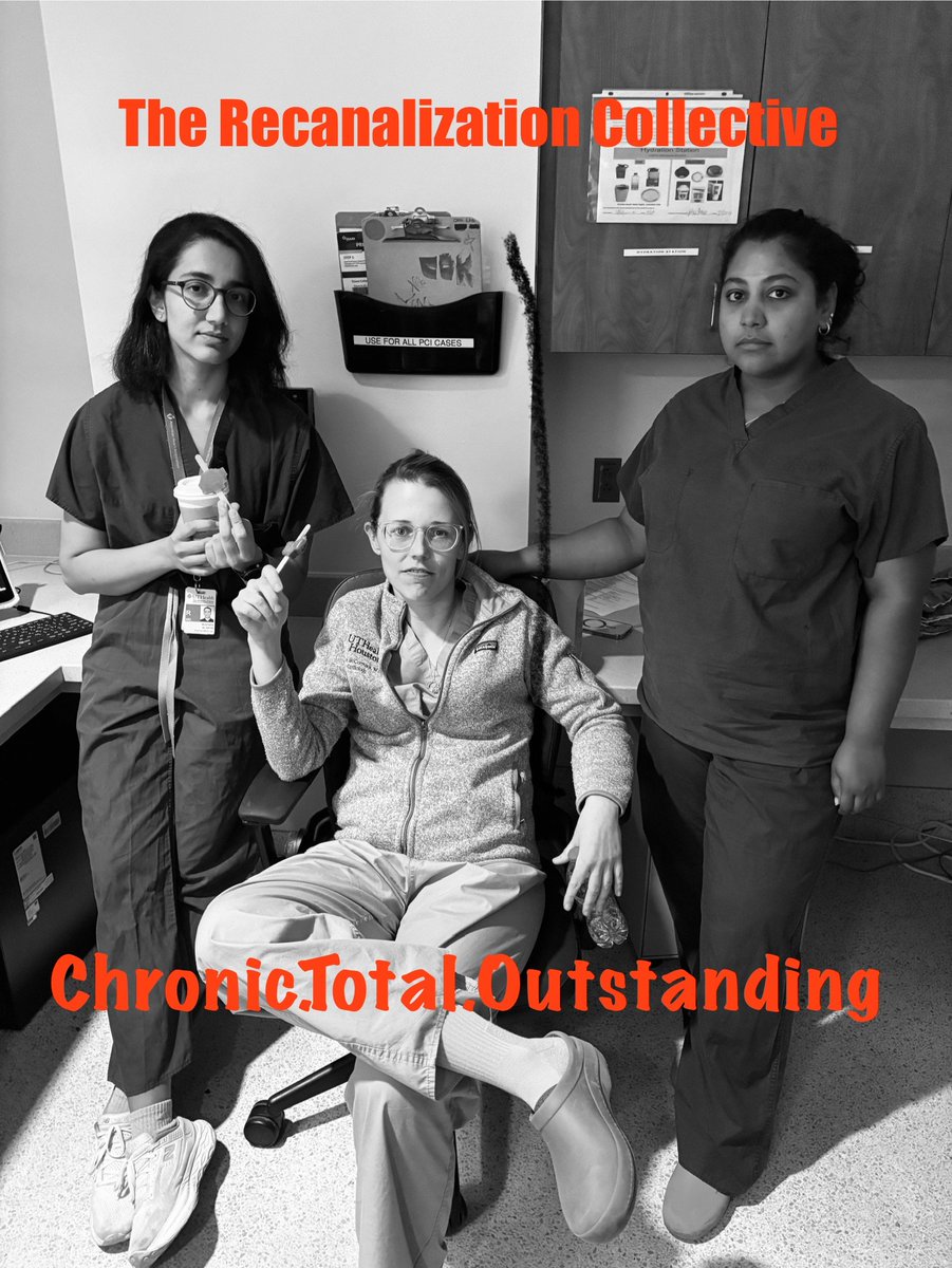 The Recanalization Collective 💥

🔨Breaking blockages. 
🫀Saving hearts. 

This indie CTO crew of #WIC #IC running the Cath Lab today!