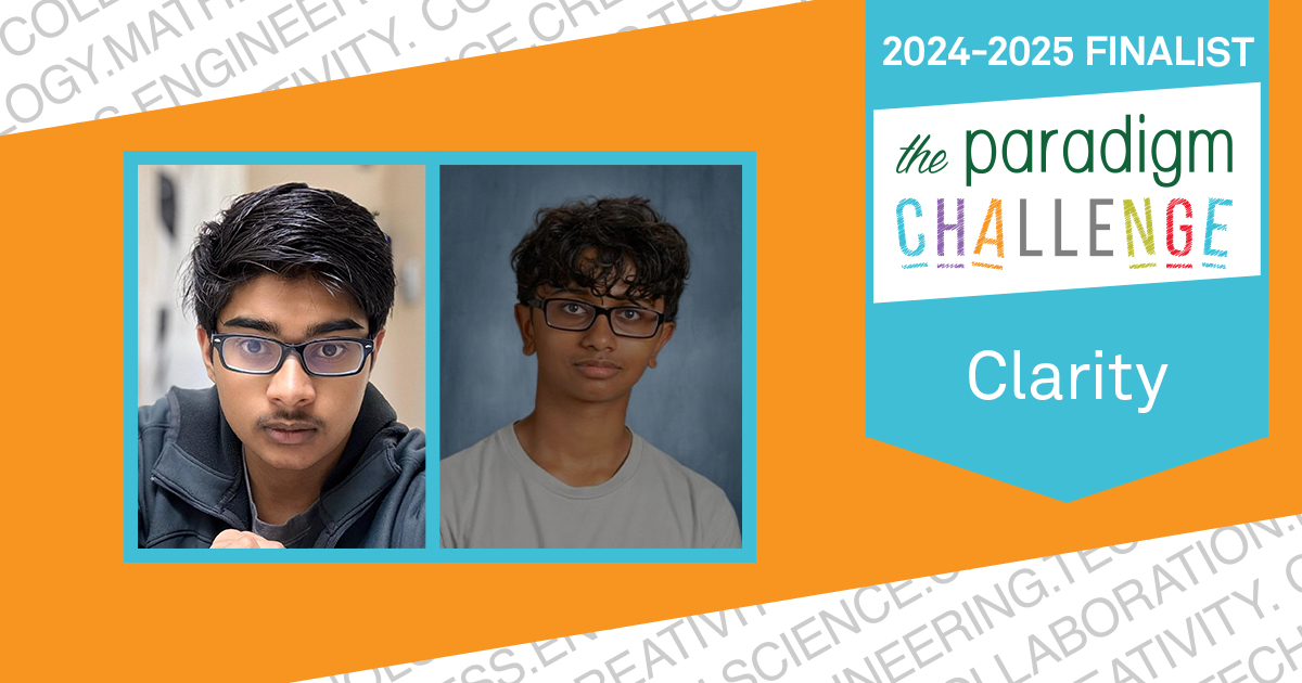 Paradigm Challenge Finalist entry Clarity improves Personal Health with #kindness, #creativity, and #collaboration