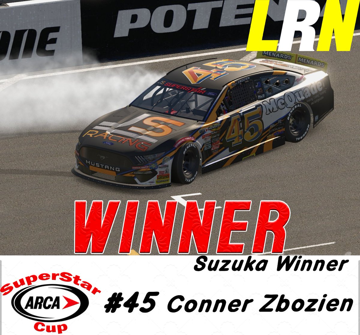 Conner Zbozien scores his fourth win of the season and makes history as the first driver to win on foreign soil in SuperStar ARCA Cup history!