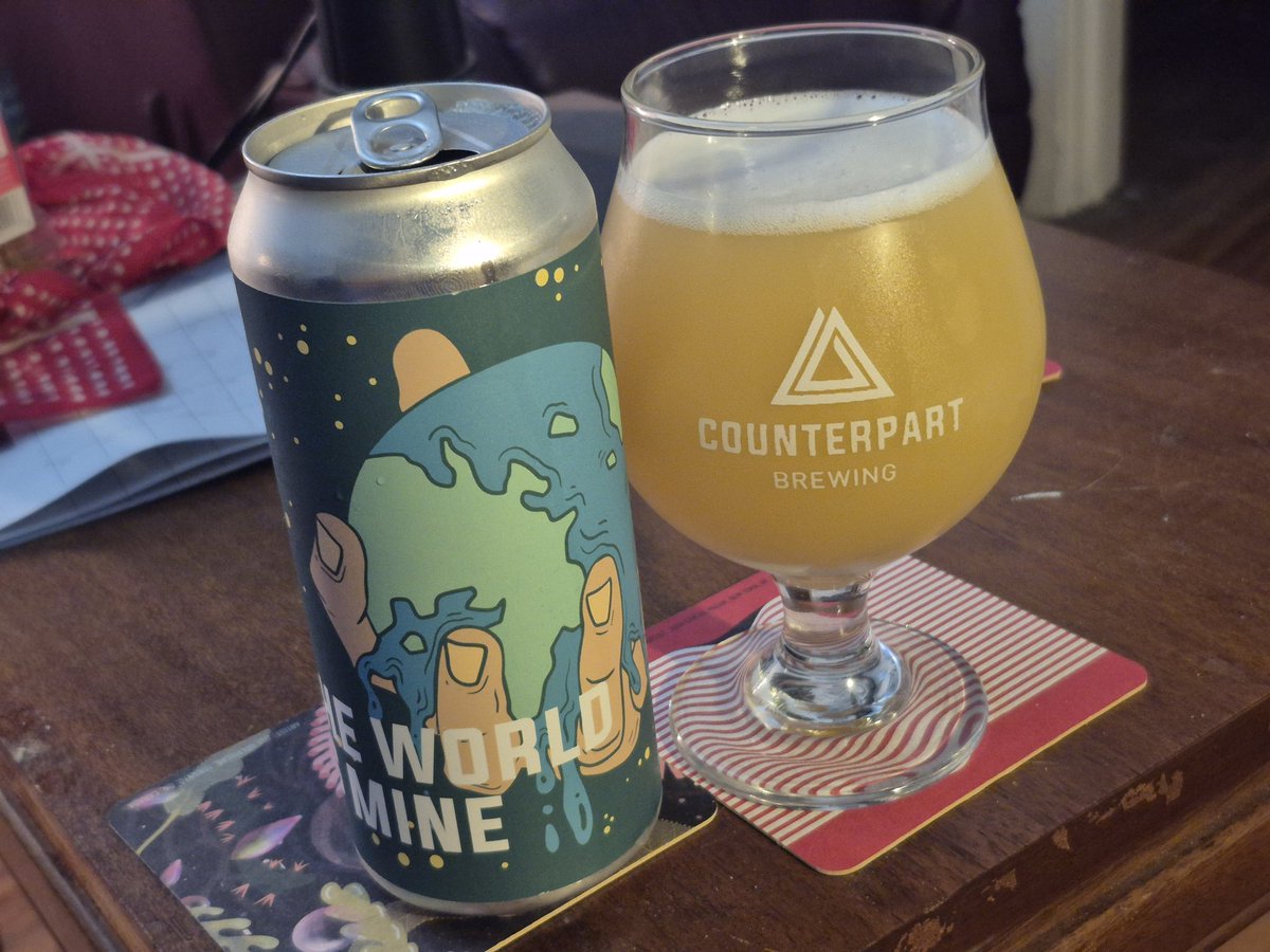 Don Redmond (@beerstoredude) on Twitter photo OILERS VS PANTHERS S.C. FINAL 2ND PERIOD BEER! Well, my Flames buddy Jaime <a href="/vegasvaluations/">vegasvaluations</a> says McDavid can win a Cup AFTER he leaves the Oilers! Fair enough. Here's Counterpart Brewing's The World Is Mine IPA. Very prominent lychee here, maybe some orange. 6.5%, solid hazer. OILERS VS PANTHERS S.C. FINAL 2ND PERIOD BEER! Well, my Flames buddy Jaime <a href="/vegasvaluations/">vegasvaluations</a> says McDavid can win a Cup AFTER he leaves the Oilers! Fair enough. Here's Counterpart Brewing's The World Is Mine IPA. Very prominent lychee here, maybe some orange. 6.5%, solid hazer.