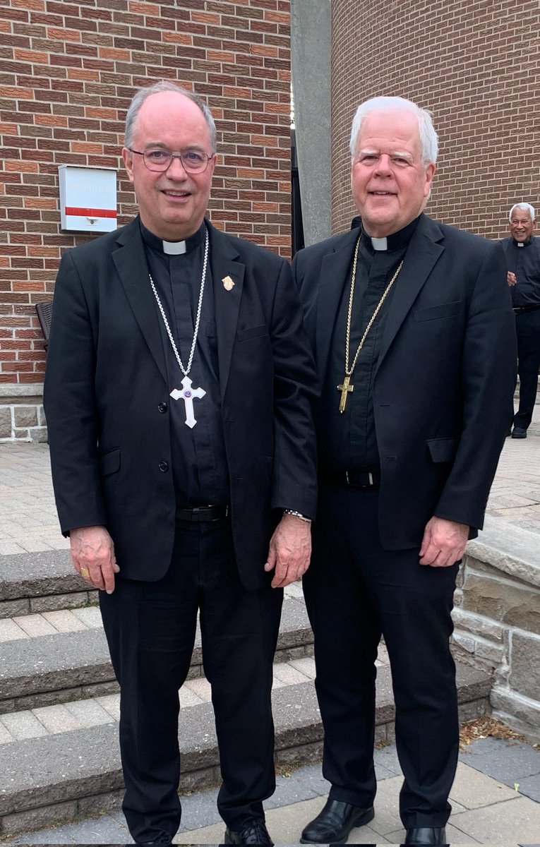 Delighted to have Bishop Gerard Bergie from St Catharines as the preacher of our <a href="/DiocesePtbo/">Diocese Peterborough</a> Priests Retreat this week: great talks in the prayerful setting of Queen of Apostles in Mississauga.