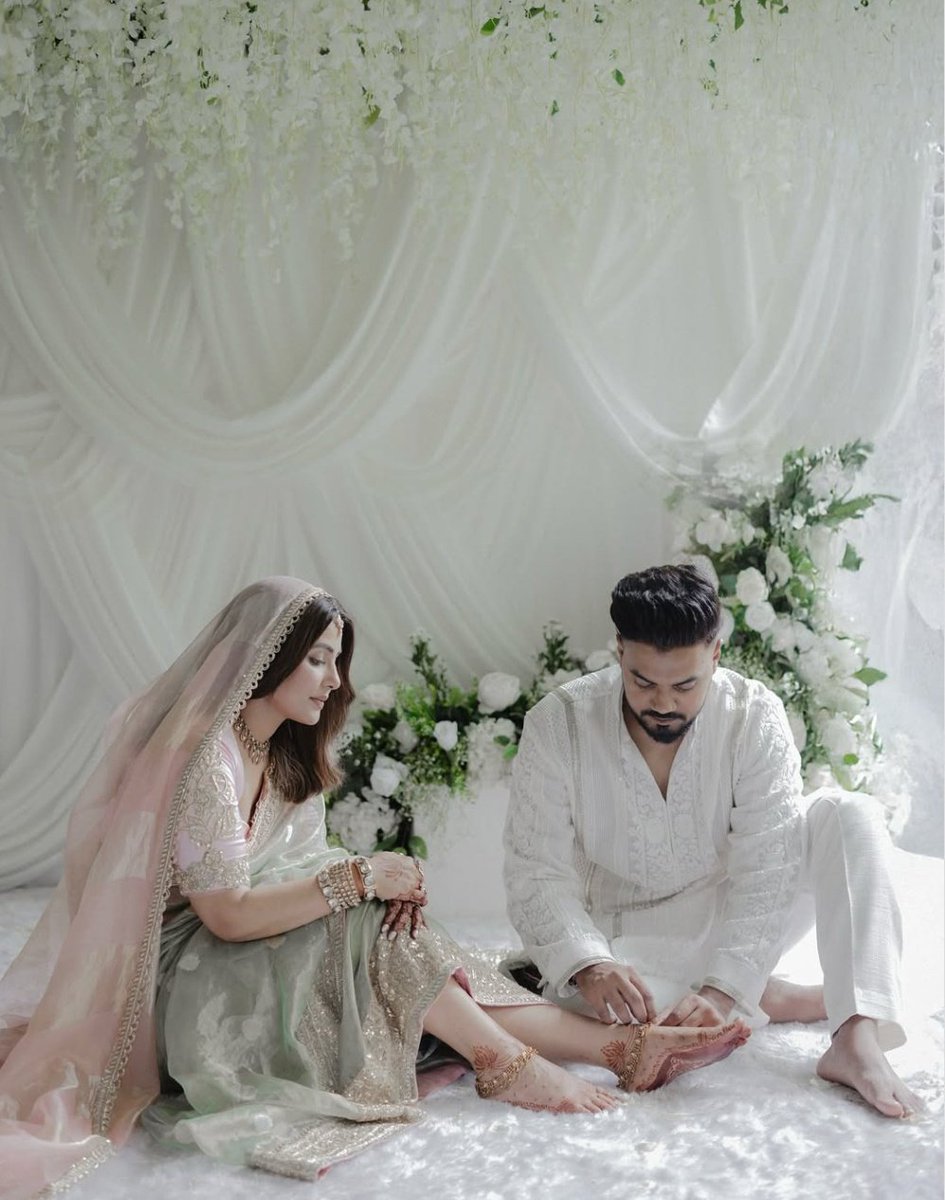 #HinaKhan Finally seeing you as a bride is so heartwarming and beautiful 😍 Our lovely couple #HiRo is looking so so cute 💕🧿

The journey filled with UNCONDITIONAL LOVE ❤️