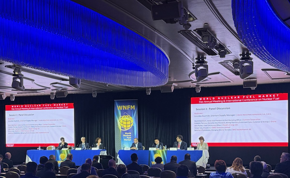 Paladin_Energy's tweet image. We’ve been at the World Nuclear Fuel Market (WNFM) 51st Annual Meeting and International Conference in Sydney this week. It was great to connect with our customers and other key stakeholders in the industry and Chief Commercial Officer Alex Rybak also took part in a panel…