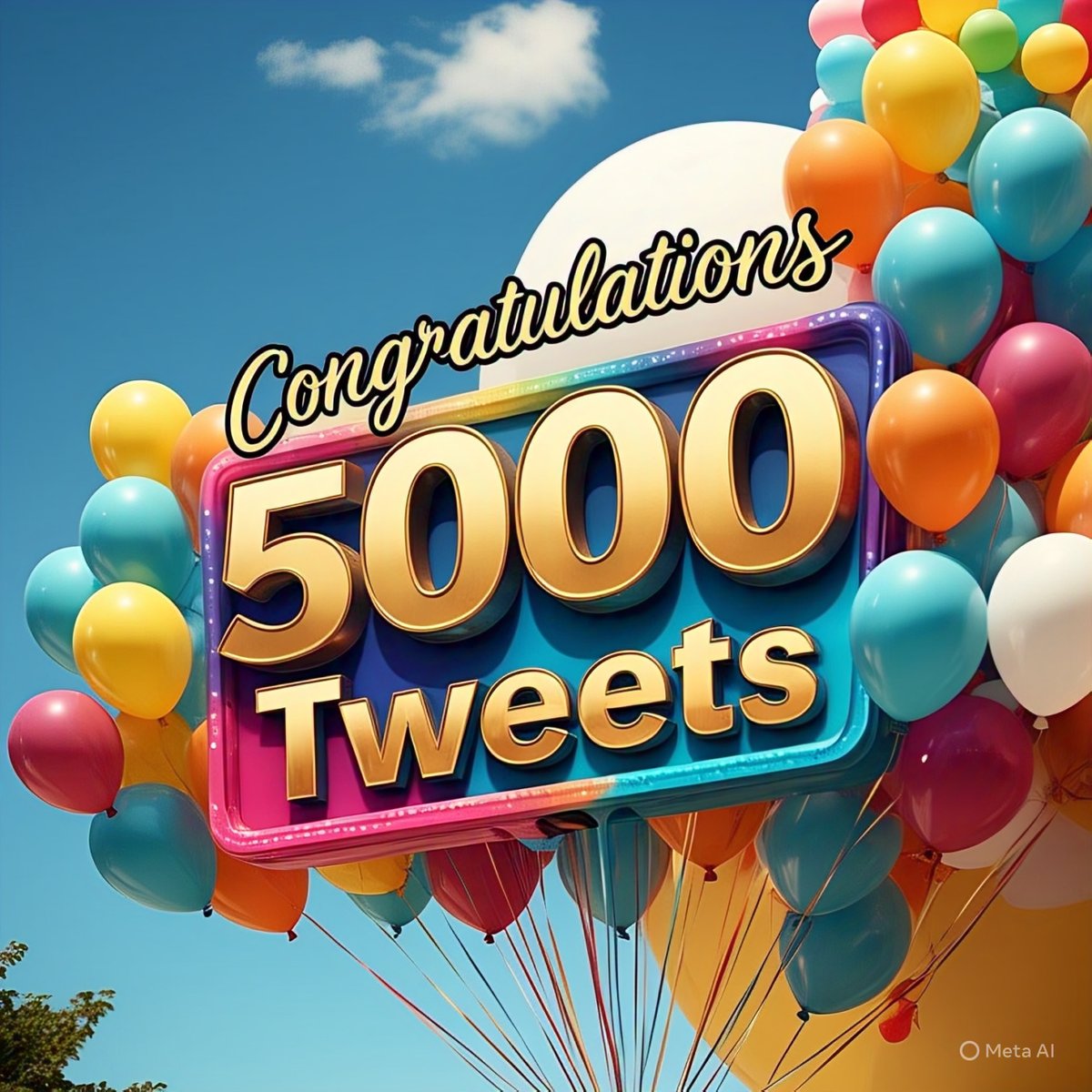 As of today, I've posted 5000 tweets since May 2016.