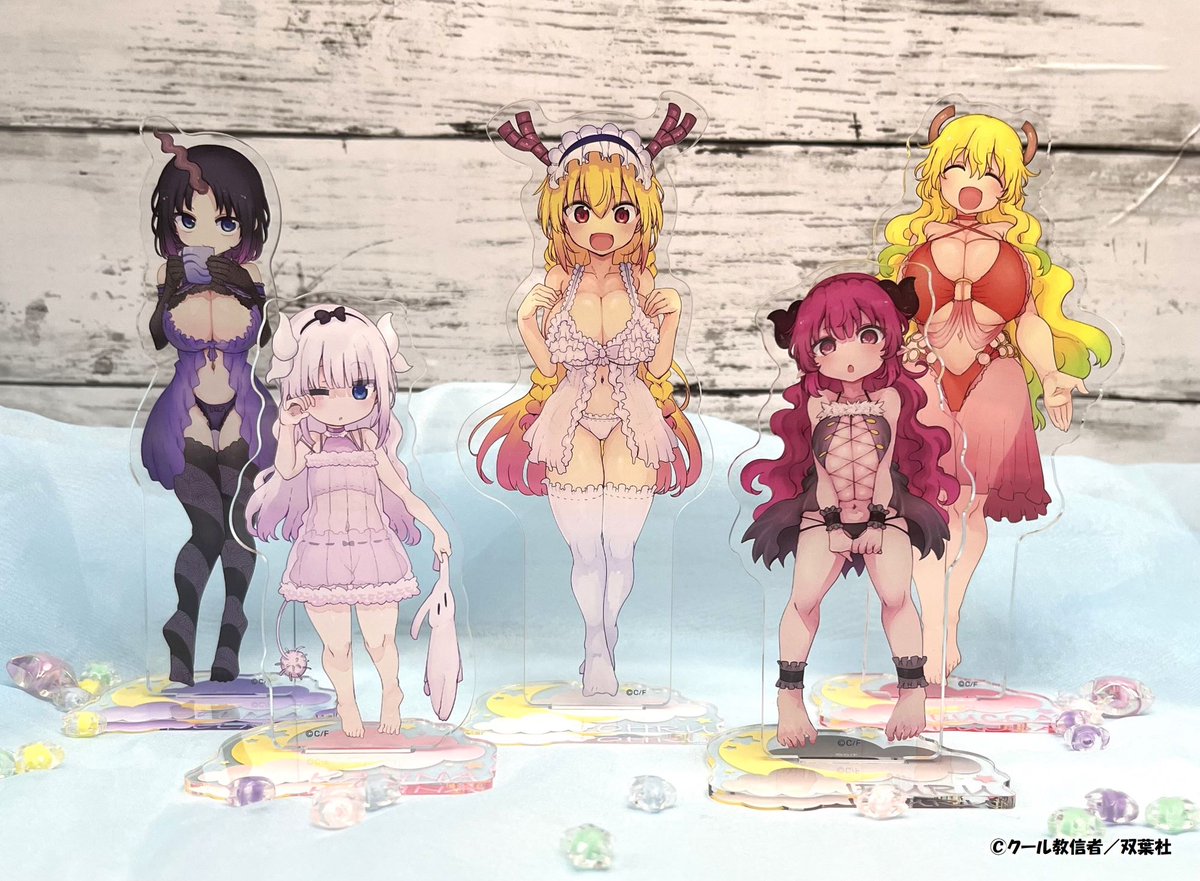 小林さんちのメイドラゴン 描き下ろしBIGアクリルスタンド 5種セット 小林さんちのメイドラゴン』POP UP SHOP 【商品情報】 🐉BIGアクリル