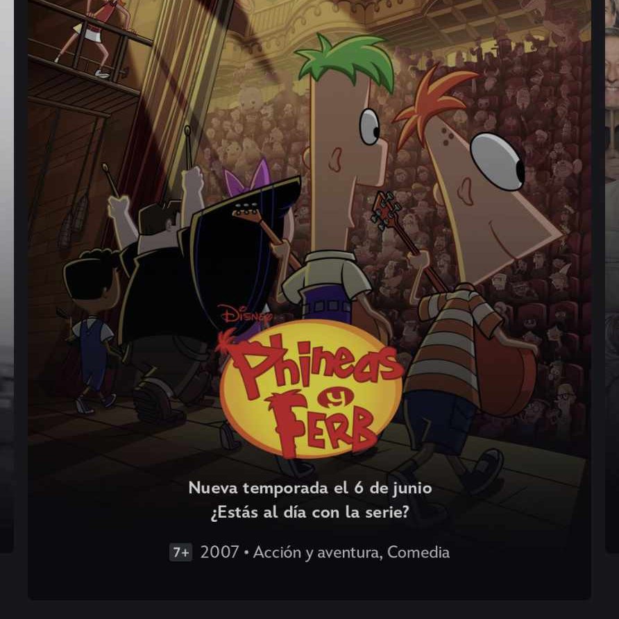 Contra todo pronóstico, en la app de Disney+, se está empezando a anunciar el estreno de la quinta temporada de "Phineas y Ferb" para el día viernes.

¿A ustedes también les aparece el aviso? ¿Tienen ganas ya de ver sus nuevas aventuras?