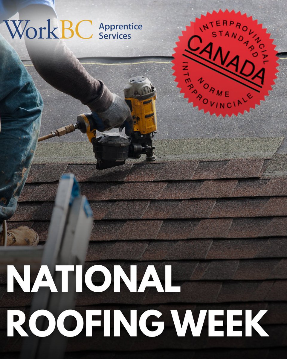 It’s National Roofing Week! This week, we celebrate the hard work, skill, and dedication of Canada’s roofing professionals.

Did you know? Roofing is a Red Seal trade, and now is a great time to consider it as a hands-on, high-demand career!