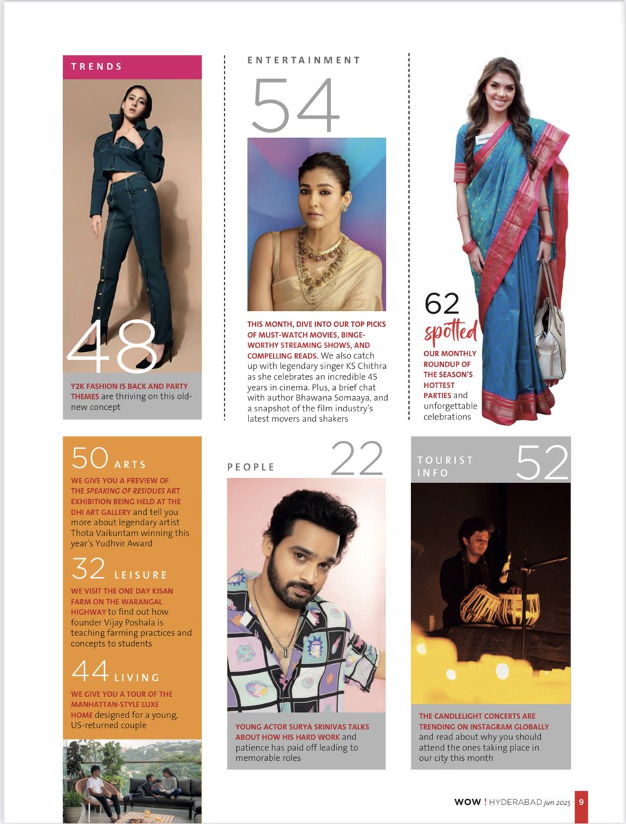 isuryasrinivas's tweet photo. Humbled to be featured in the June Edition of #wowmagazine
Big thanks to @mkalanidhi for capturing more than the craft — for honoring the story within.
Grateful for the space, the words, and the light.
#WOWMagazine #JuneFeature #ActorInFocus #ReelToReal #TeluguCinema #Gratitude https://t.co/M8ecKoIHHt