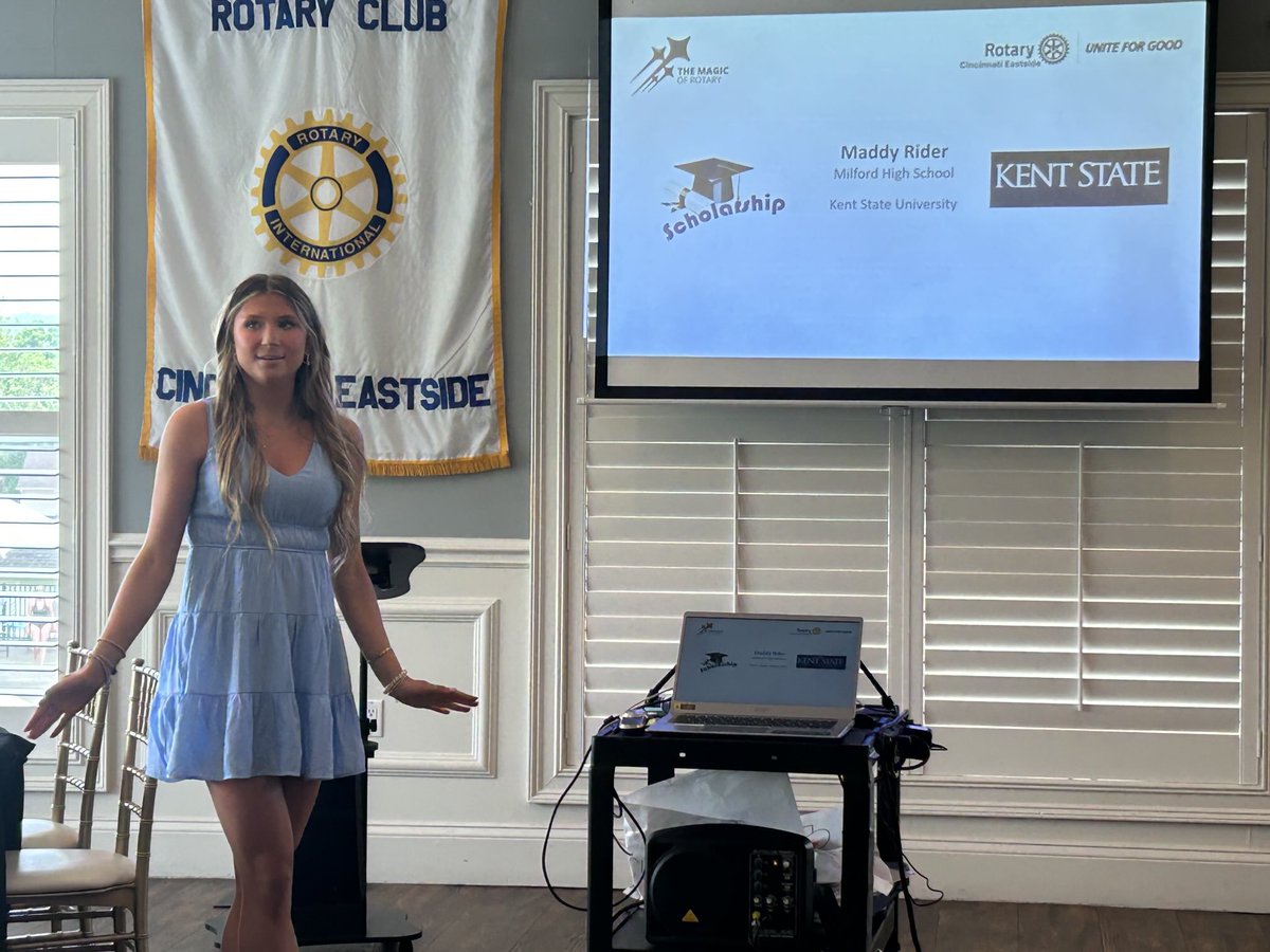 congrats macy hampton, maddy rider and rudraa patel scholarship recipients from eastside cincy rotary club