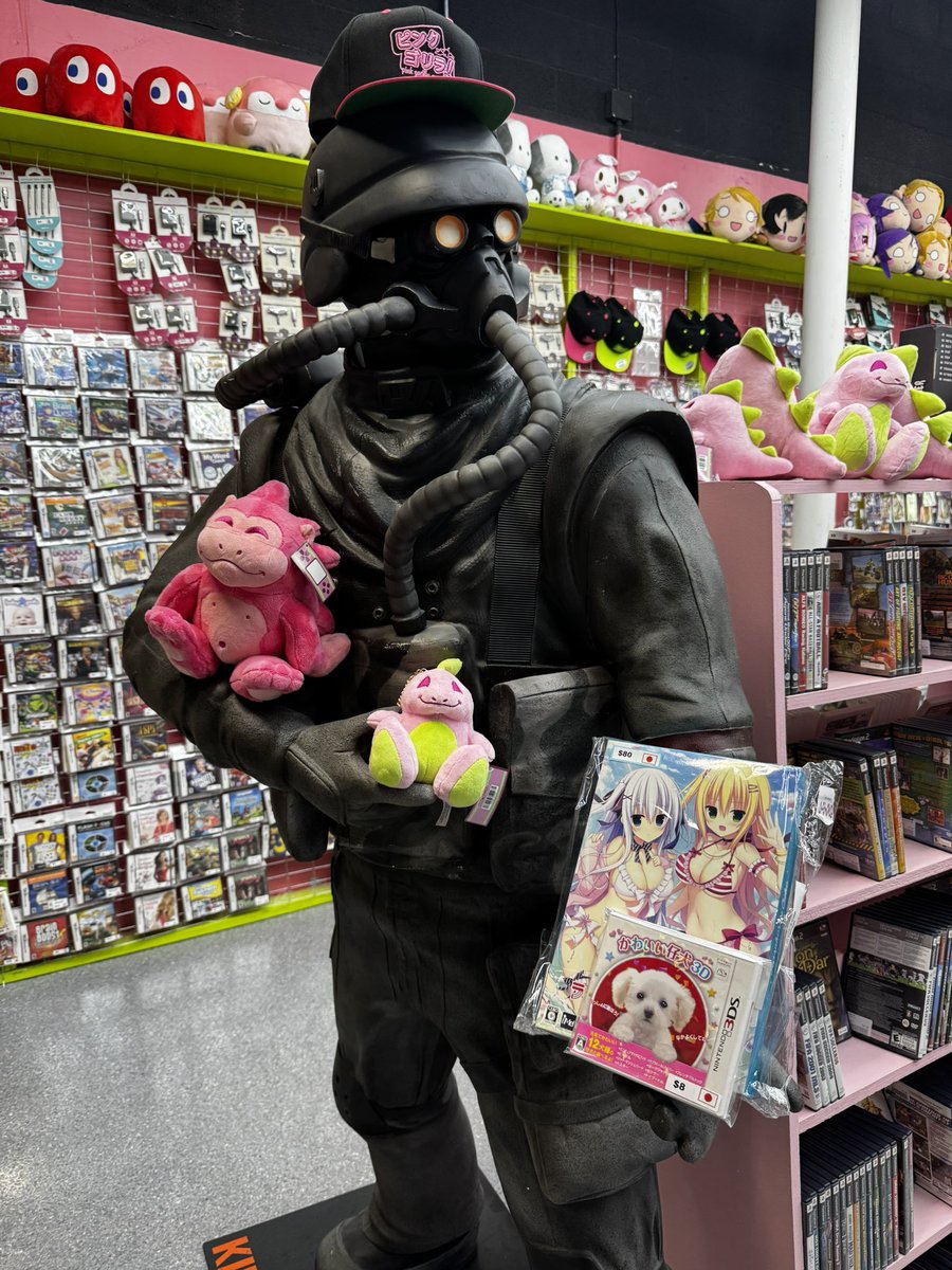 Congratulations to our 1,000,000th customer. He came in to shop for some of his favorite games and left with a free Pink Gorilla plush and hat.