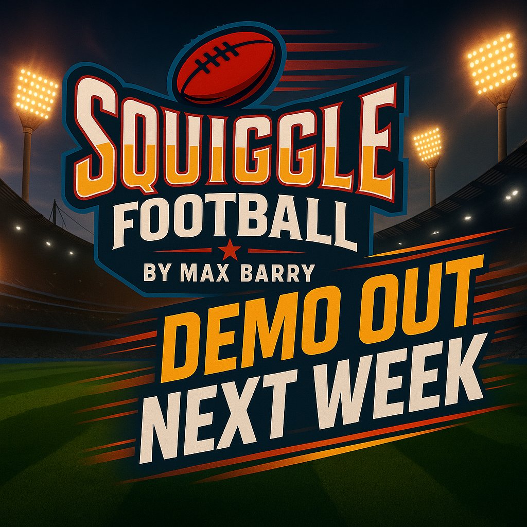 Squiggle Football is coming for PC, Mac + Linux!

Demo will be released next week.

Wishlist to be notified &gt;&gt;&gt; store.steampowered.com/app/1543960/Sq…