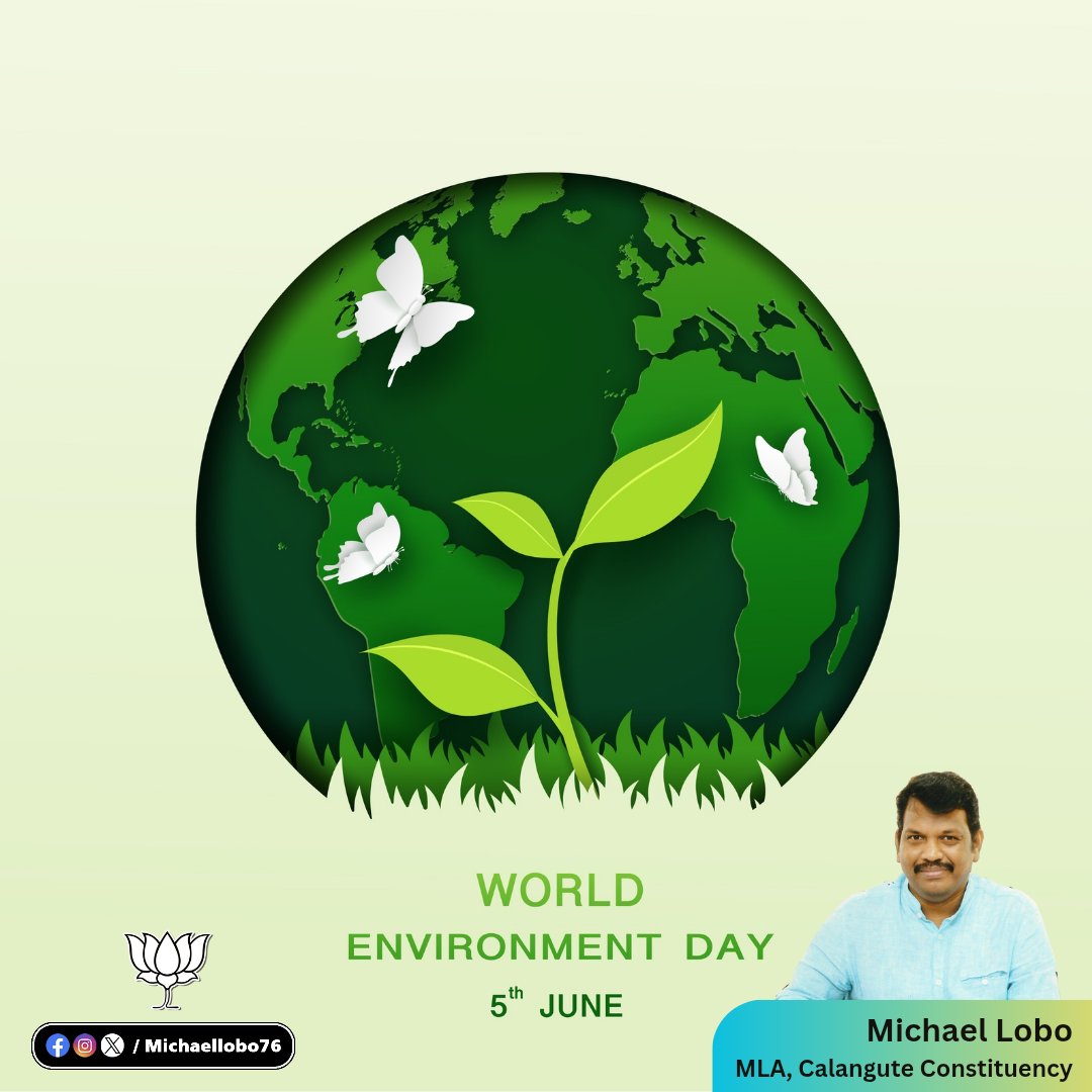 🌿 On this World Environment Day, let’s pledge to be the voice of nature. Our actions today shape the future of our planet. Let’s nurture what nurtures us. 🌎💧

#WorldEnvironmentDay #ProtectNature #ClimateAction #GreenSiolim #EnvironmentFirst #BeatPlasticPollution #EcoWarrior