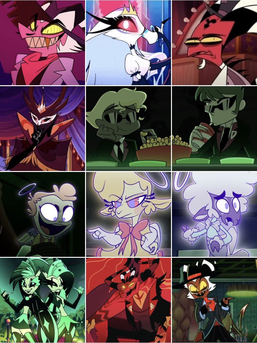 klynteceleran's tweet photo. Since viv doesn’t want to confirm anything this year, what do you think the other characters sexualities are?

#helluvaboss #striker #stella #cashbuckzo #paimon #agent1 #agent2 #cherubs #cletus #collin #keenie #glitz #glam #satan #Crimson #agentone #agenttwo https://t.co/uLh93jDe2h
