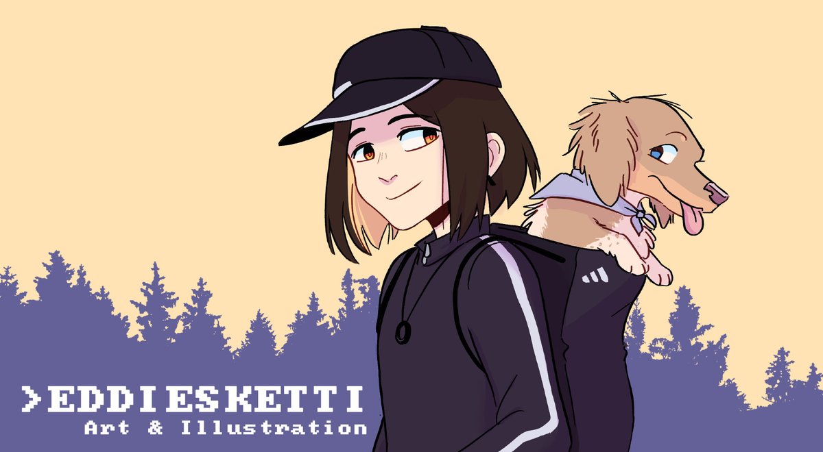「Hey I'm Eddie I'm a nonbinary comic arti」|Eddie🦇 🔜SakuraCon 2407のイラスト