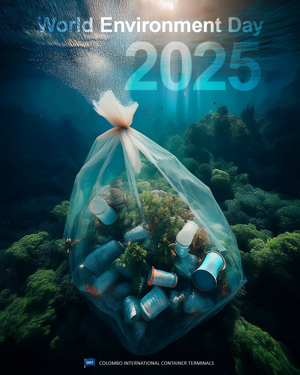 This #WorldEnvironmentDay, let’s commit to a #cleaner, #greener future for our #oceans, our #planet, and generations to come. 

#WorldEnvironmentDay2025 #BeatPlasticPollution #CICT #SustainableFuture #ProtectOurPlanet #EnvironmentMatters #PortofColombo #CMPort #SriLanka #LK