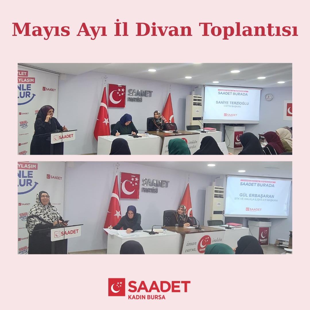 Alturnax's tweet photo. Mayıs Ayı İl Divan Toplantısı, STK ve Halka İlişkiler Başkanı Gül Erbaşaran ve Eğitim Başkanı Saniye Terzioğlu Hanımefendiler sunumlarını yaptılar. 
@SaadetKadin #ildivan #mayıs https://t.co/xc5HMDOD6D