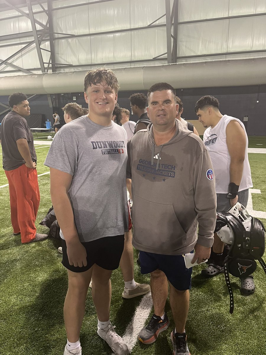 Had a great camp day today at Georgia Tech.  <a href="/CoachSchmitzDHS/">Matt Schmitz</a> <a href="/DunHSFootball/">Dunwoody Football</a> <a href="/GeepWade/">Geep Wade</a>
