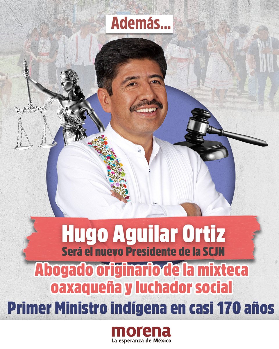 PartidoMorenaMx's tweet photo. ¡México es el país más democrático del mundo y, en una elección histórica, eligió por primera vez al Poder Judicial!

Con 13 millones de personas comenzó uno de los cambios más importantes para nuestra democracia e impartición de justicia.

Las críticas no faltaron pero no hay calidad moral para sostenerlas.