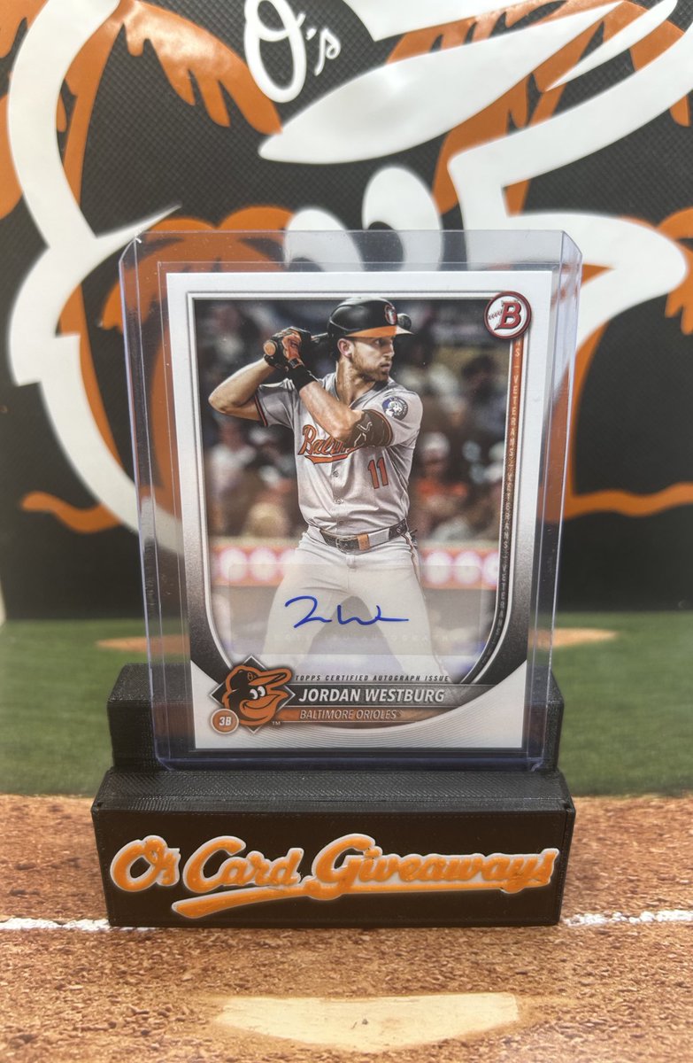 Better late than never. No sweet Cowsers so let’s go with his best friend.  Like retweet and follow. I’ll select one lucky winner tomorrow at noon to receive this Jordan Westburg Autograph card!