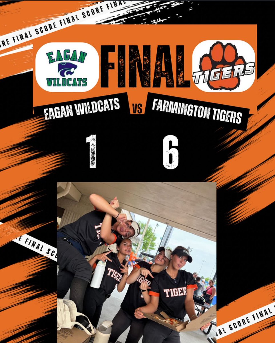 Tigers win over Eagan, 6-1! 🐾
 
Tigers will play for Consolation at 10am tomorrow against Edina.

mshsl.org/tournaments/20…