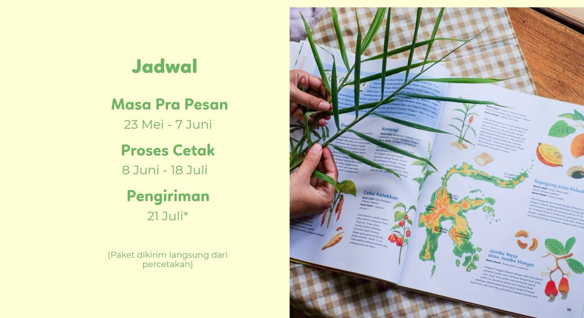 Dari rejeki buku kami direview langsung oleh Pak <a href="/aniesbaswedan/">Anies Rasyid Baswedan</a> 🌟📖

Cetakan pertama Ensiklopedia: Dari Bumi Nusantara ke Piring Kita pun ludes terjual!

Sekarang kami memberanikan diri untuk cetak ulan sembari insyaAllah lanjut bikin seri ensiklopedia lainnya bersama para