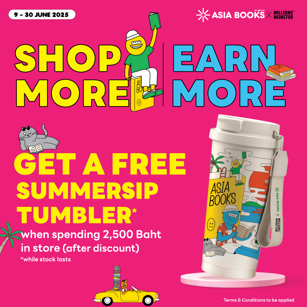 Asiabooks_th's tweet photo. 🎉 #ShopMoreEarnMore กับ Asia Books!

เลือกหนังสือภาษาอังกฤษที่ใช่ แล้วช้อปให้จุใจ พร้อมรับแก้วสุดเท่ติดมือกลับบ้าน!

🗓 9 - 30 มิถุนายน 2568
📍 เฉพาะการซื้อหน้าร้านเท่านั้น *ของแถมมีจำนวนจำกัด

เงื่อนไขเป็นไปตามที่บริษัทฯ กำหนด
--------------------
#AsiaBooks #MillionsMonster https://t.co/WoRayqw16v