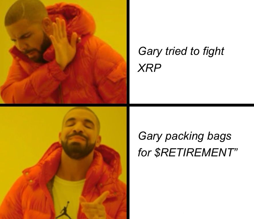 XRPLretirement's tweet photo. Gary tried to fight XRPโฆ now heโs out.
Looks like he unlocked an early $RETIREMENT. ๐๏ธ
First Retirement Party coming soon. For real XRP holders only. ๐ฅ
#XRP #XRPL #RetirementClub #DavidKnew #GaryRetired https://t.co/Zfk1MemKc0