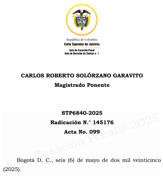 loviedoH's tweet photo. Corte S. Rad. 145176/25. Orden de captura en sentido de fallo.

Tutela es improcedente para cuestionar decisión del juez que ordena captura en sentido de fallo o sentencia, el recurso de apelación es idóneo.

"En nuestro criterio, el recurso de apelación es el mecanismo que https://t.co/IrlcOBEuS2