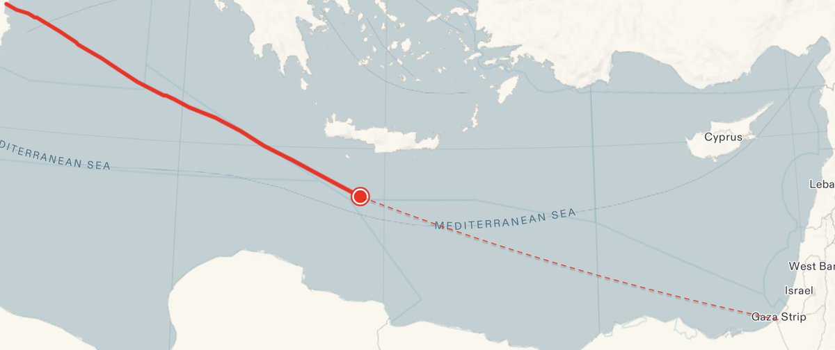 We’re halfway to Gaza, moving directly toward it.
Let Eid prayers and this weekend spark global sit-ins in support of Madelene.
If we reach Gaza, this ship becomes the start of a maritime corridor to break the siege.