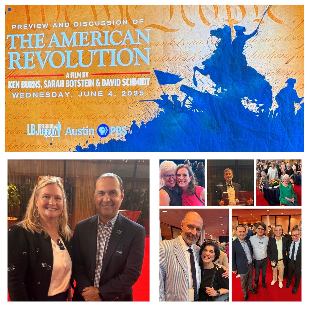 MLeoAdvisor's tweet image. .@austinpbs & @LBJLibrary Showcase Excerpts from the “AmericanRevolutionDoc” by @KenBurns / @Kschwabintx @luispatinoATX @krishnasrini @evanasmith #LoriBolding #CatherineRobb @statesman