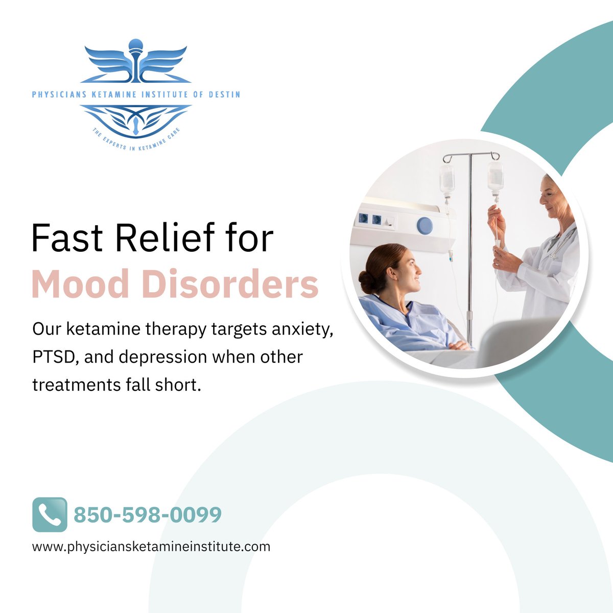PkiofDestin's tweet photo. We’ve seen how depression can disrupt lives. That’s why we use IV ketamine therapy to bring relief when other treatments haven’t worked. Our team is here to support you every step of the way. 

#DestinFL #KetamineClinic #MoodDisorders https://t.co/YJ89nLCAjz