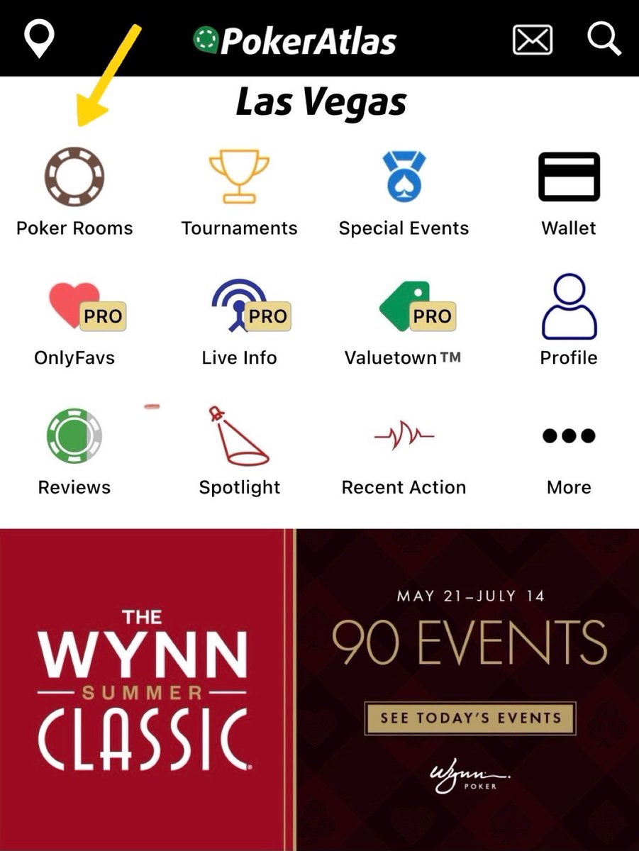 Wynn Poker Room (@wynnpoker) on Twitter photo Today, <a href="/PokerAtlas/">PokerAtlas</a> launched some new features available with their Pro version. Don’t panic! You can still sign up for the waitlist and view our live games by clicking on the “Poker Rooms” icon. Today, <a href="/PokerAtlas/">PokerAtlas</a> launched some new features available with their Pro version. Don’t panic! You can still sign up for the waitlist and view our live games by clicking on the “Poker Rooms” icon.