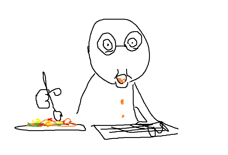 i was eating dinner while playing the end of ch3 and had this cartoonish reaction