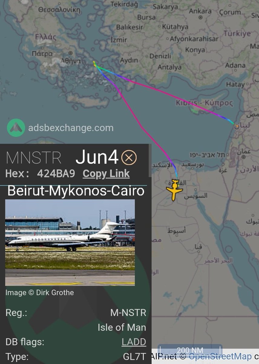 LebanonJets's tweet image. #MNSTR spent 1 night in Beirut then left to Mykonos &amp;amp; continued to Cairo