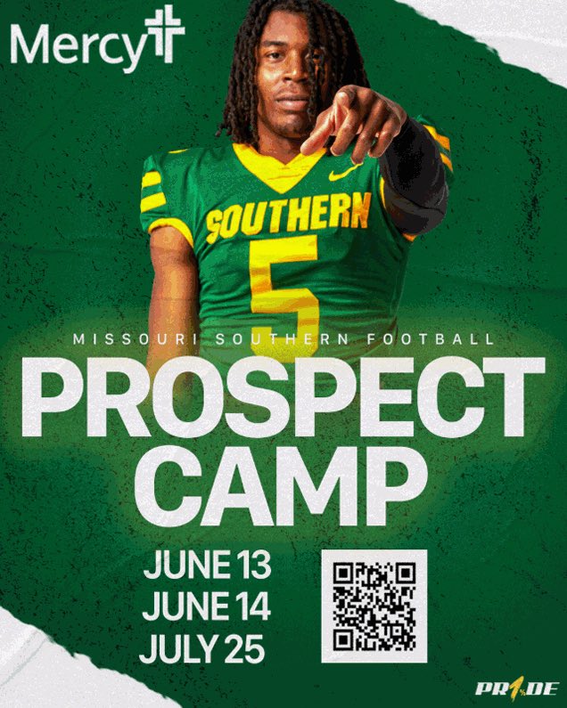 Thanks <a href="/_CoachDbZo/">Coach Zo</a> for the Prospect Camp Invite. 
<a href="/MOSOFootball/">Missouri Southern Football</a>