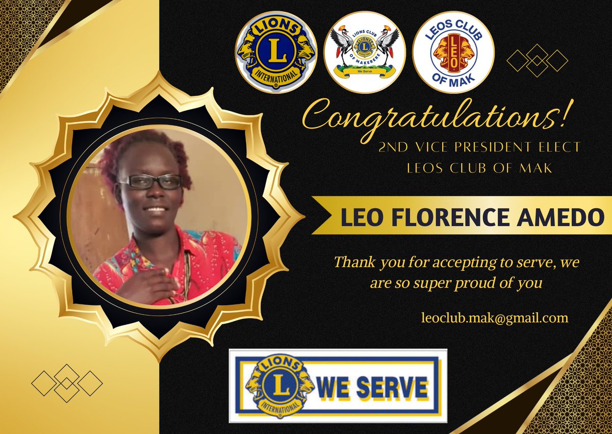 Congratulations Leo Florence 
2nd Vice President elect