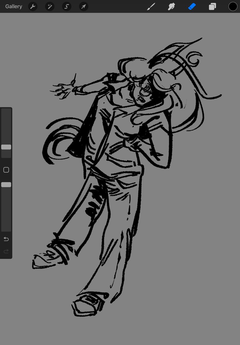 The idea was just look at the pesterquest sprites and see if I get mad enough to draw a spiteful vriska. I did.