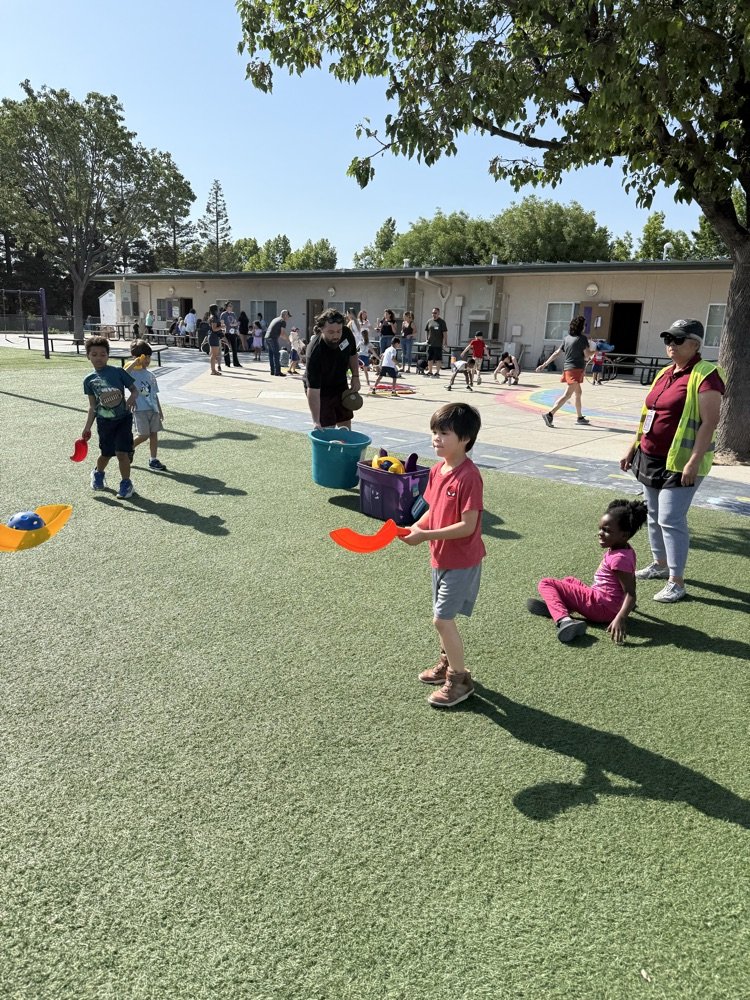Kindergarten Field day💜💛#lvpride #weareBUSD