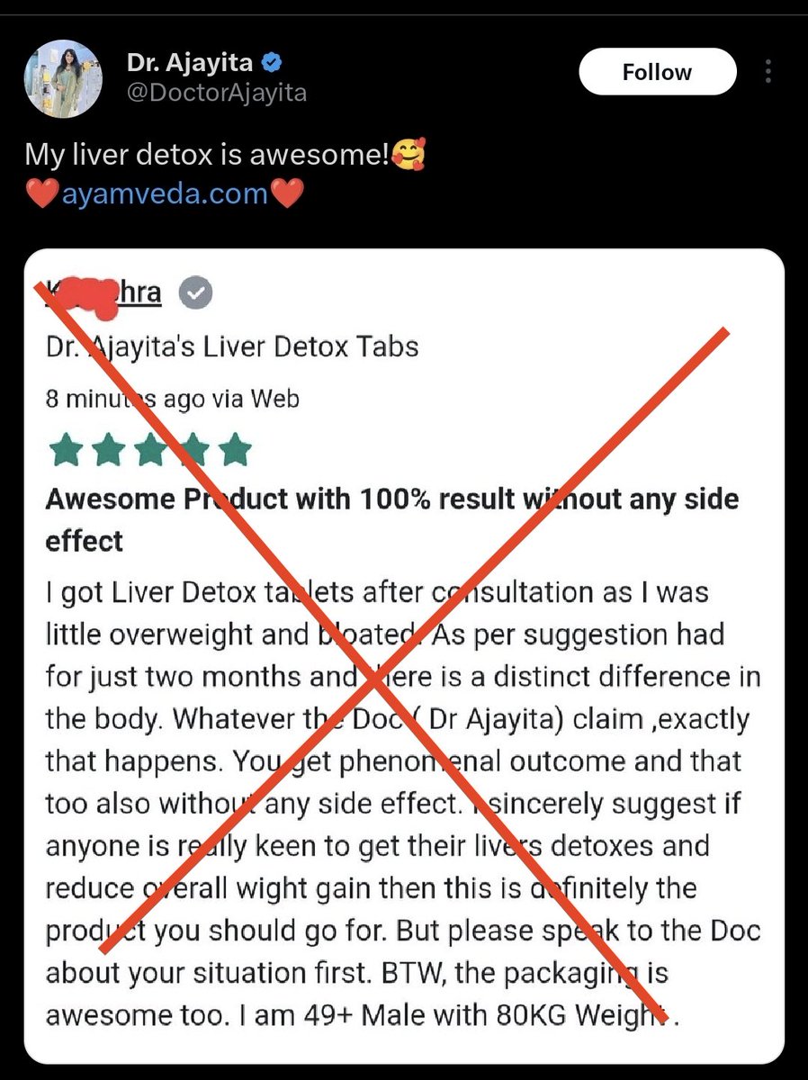 Hello, Liver Doctor here. This woman with &gt;180K followers is a legalized quack who practices Ayurveda. The whole concept of liver detox is absolutely false. None of the liver detoxes work. Not this one, not the ones in the past, not the ones coming out in the future. Save your