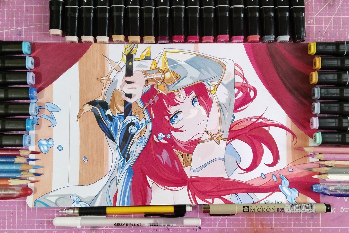 Let me know what you think of my drawing 💬
#Nilou #GenshinImpact