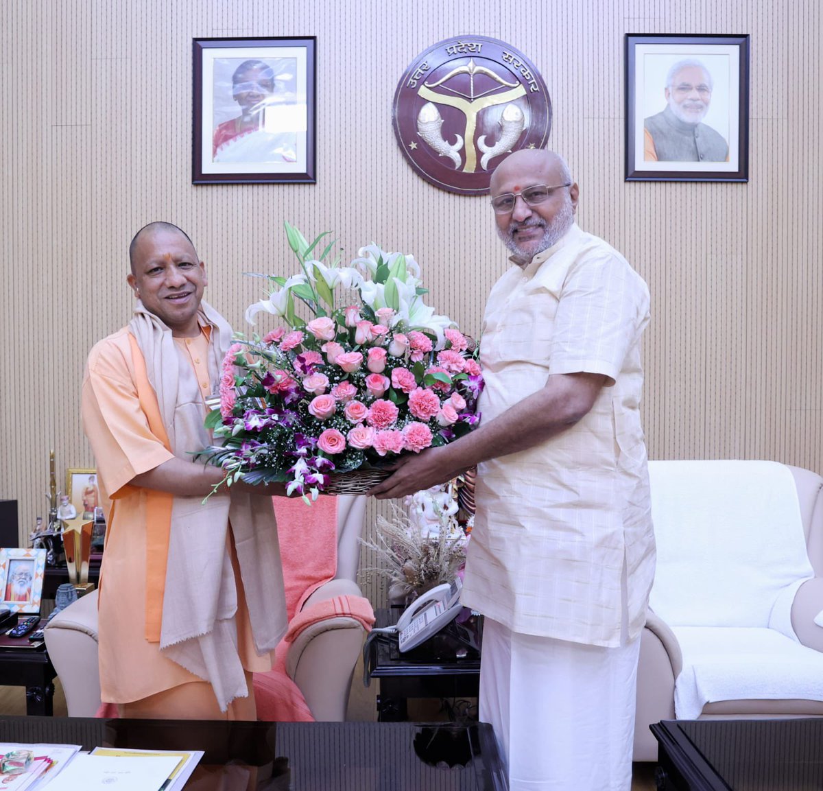 CP Radhakrishnan (@cprguv) on Twitter photo My heartiest birthday greetings to our beloved most respected Honourable Chief Minister of Uttar Pradesh Shri. <a href="/myogiadityanath/">Yogi Adityanath</a> Ji. I pray to God for your good health and long life in service to the Nation. My heartiest birthday greetings to our beloved most respected Honourable Chief Minister of Uttar Pradesh Shri. <a href="/myogiadityanath/">Yogi Adityanath</a> Ji. I pray to God for your good health and long life in service to the Nation.