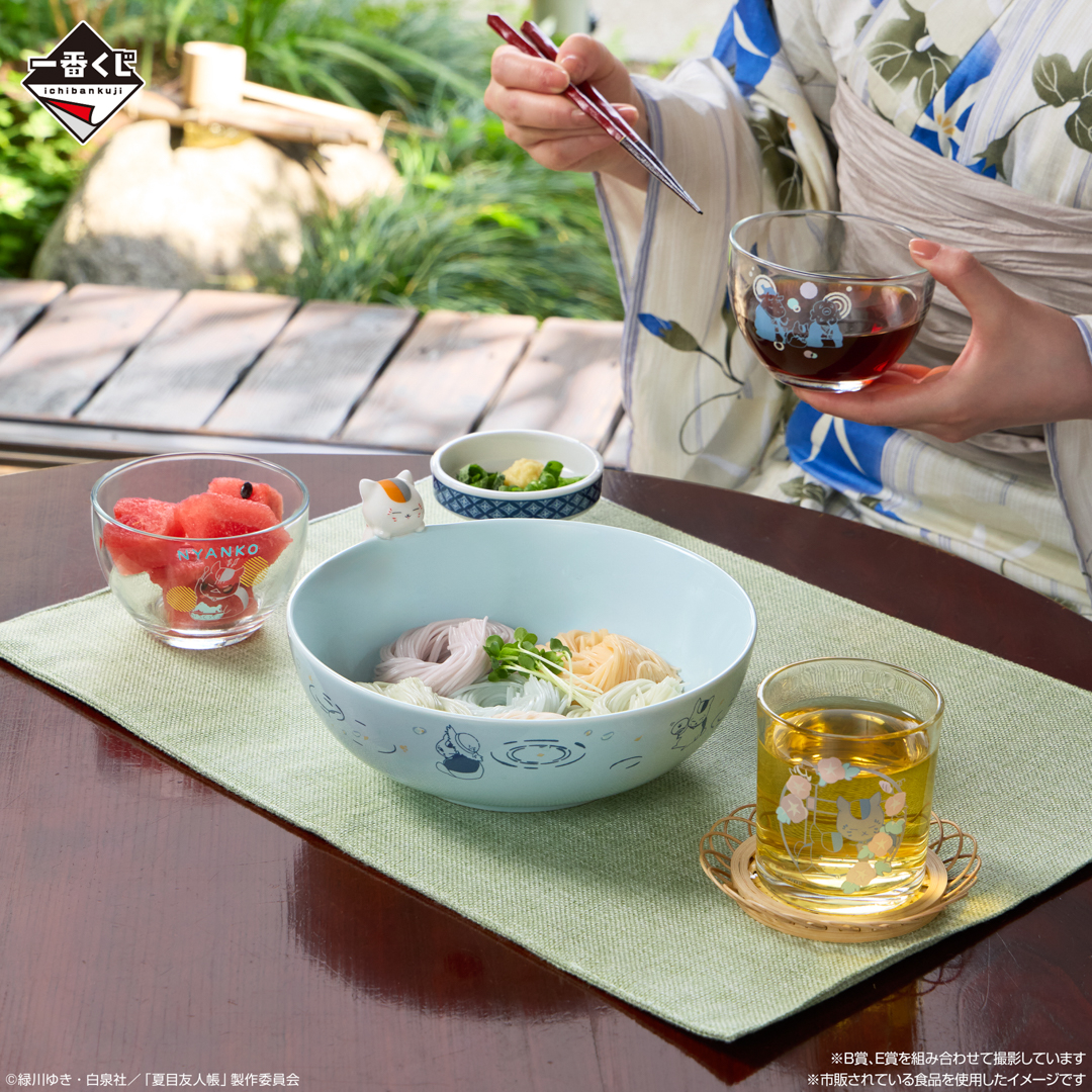 一番くじ夏目友人帳　マグカップ・食器セット 一番くじ 夏目友人帳～ニャンコ先生かふぇ～E賞 マグカップ3点セット
