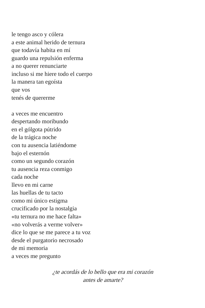 todas las personas que alguna vez me amaron escucharon muy bien tu nombre.