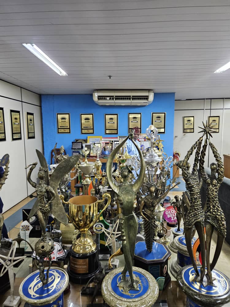 Creative props used by Unidos da Tijuca Samba School during Rio de Janeiro Carnival in Brazil.