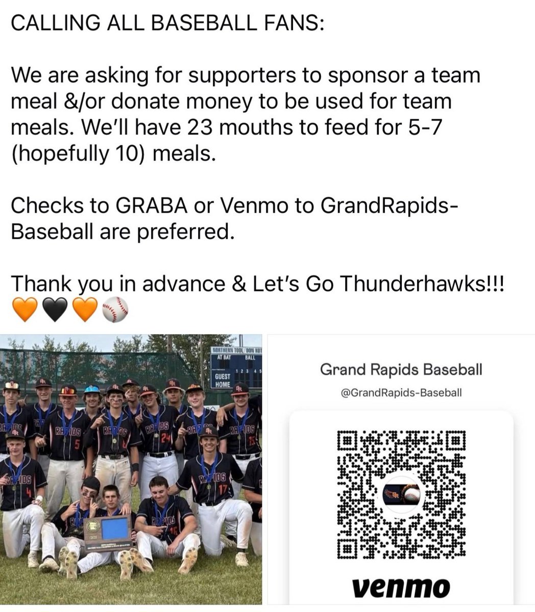 Please help support our trip to the state hs baseball tournament!!